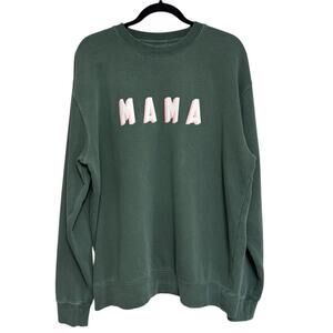 NWT Jess Keys x Alice & Wonder Mama Green Crewneck Sweatshirt - Size L